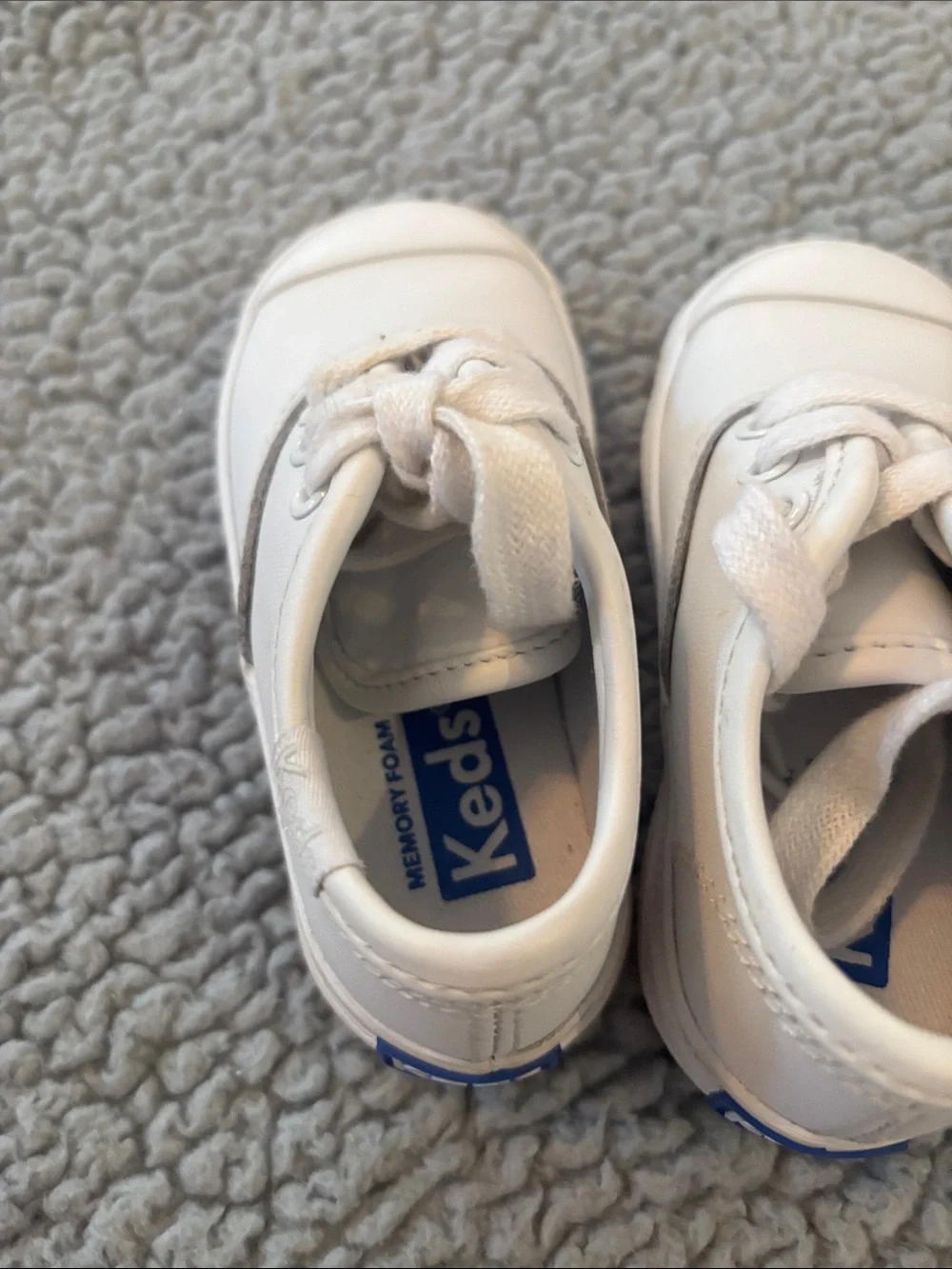 Keds Champion Toe Cap White Toddler Lace-Up Sneakers